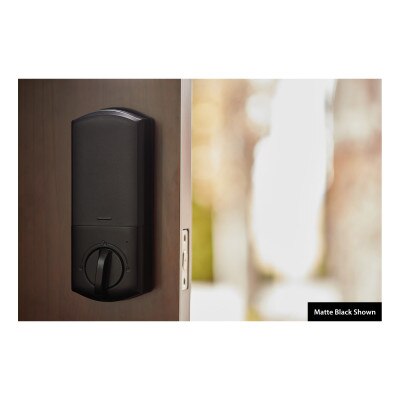Qolsys IQ Lock-PG Push Button Deadbolt, Oil-Rubbed Bronze